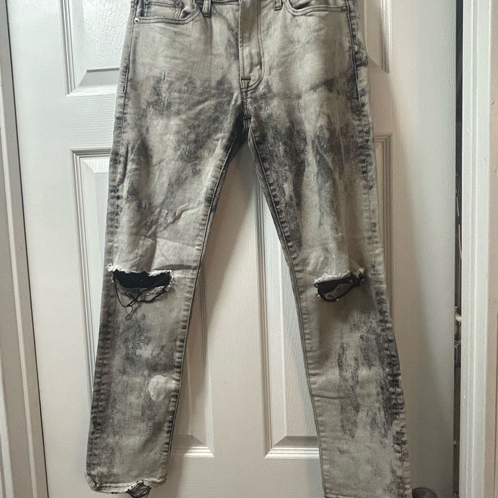 American Eagle Outfitters Black and Gray Skinny Jeans size 29